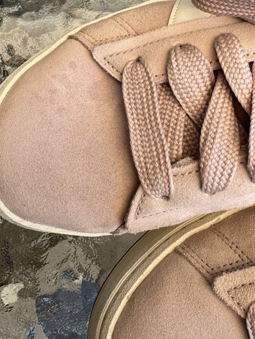 ADIDAS Blush/Muted Pink and Cream Cloudfoam Sneaker, Size US 9 Women's - Picture 3 of 7